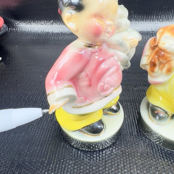 Josef Originals Wee Ling Chinese Girl With Cat And Boy With Dog Figurine Set 2 - Picture 5 of 11